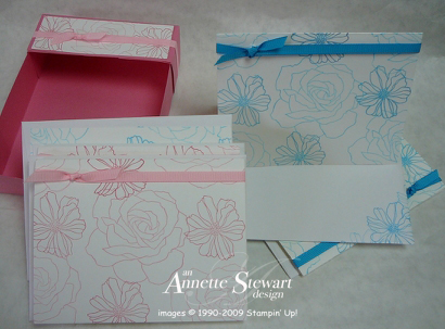 Gift bag - pink card set
