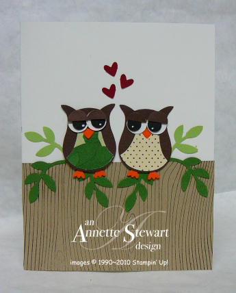 OWLS PERCHED CARD