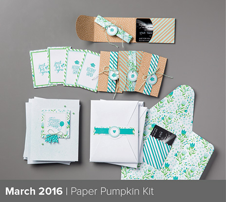March Paper Pumpkin kit